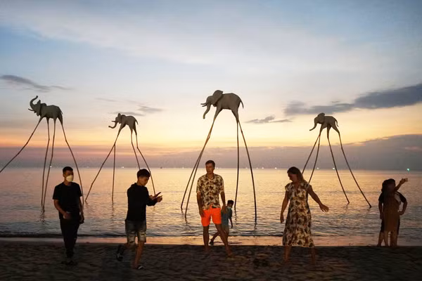 Du lịch được coi là điểm sáng trong tổng thể phát triển kinh tế - xã hội của tỉnh An Giang. Ảnh: Yến Phương
