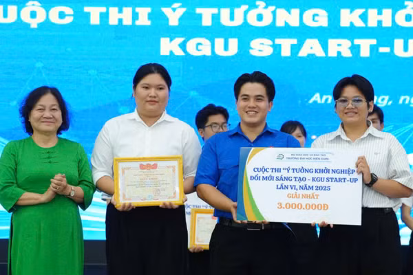 Dự án KGU21: “BanaGut - Khỏe từ ruột, sạch từ thiên nhiên” xuất sắc đạt giải Nhất Cuộc thi KGU STARTUP lần VI, năm 2025.