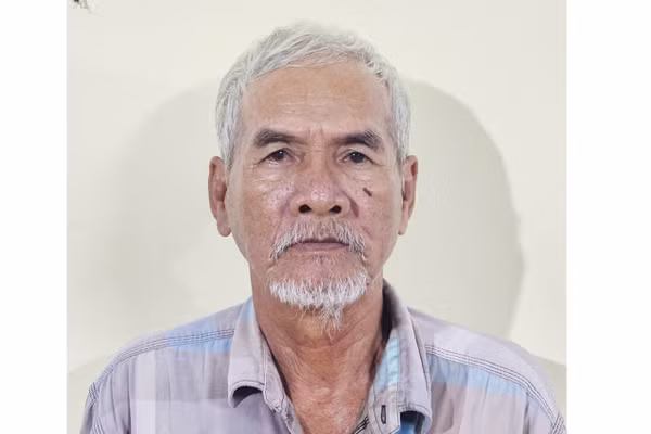 Bị can Bùi Văn Lợi (71 tuổi, tỉnh An Giang). Ảnh: Nghiêm Túc.