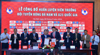 Tân HLV Trưởng đội tuyển bóng đá Nam và U23 Việt Nam chính thức ra mắt
