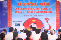 Quảng Bình có con đường mang tên Anh hùng liệt sĩ Gạc Ma Trần Văn Phương 