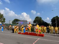 150 vận động viên tranh tài chữa cháy, cứu nạn, cứu hộ