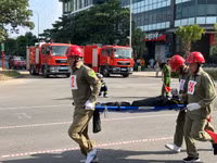 150 vận động viên tranh tài chữa cháy, cứu nạn, cứu hộ