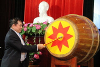 Thứ trưởng Bùi Văn Ga đánh trống khai giảng năm học mới tại Học viện Quản lý Giáo dục ảnh 2