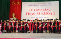 Trường ĐH Sư phạm Kỹ thuật Vinh: Trao bằng cho 34 tân thạc sỹ khóa I ảnh 2 Trường ĐH Sư phạm Kỹ thuật Vinh: Trao bằng cho 34 tân thạc sỹ khóa I ảnh 2