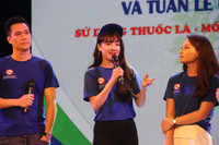 Nàng dâu trong “Sống chung với mẹ chồng” đi bộ kêu gọi mọi người không hút thuốc lá ảnh 3