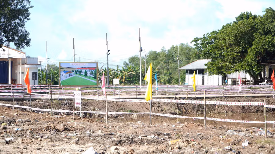 Dự án Trường Nội trú Liên cấp Tiểu học - THCS Vĩnh Gia có kinh phí dự kiến hơn 186 tỷ đồng. Ảnh: Yến Phương.