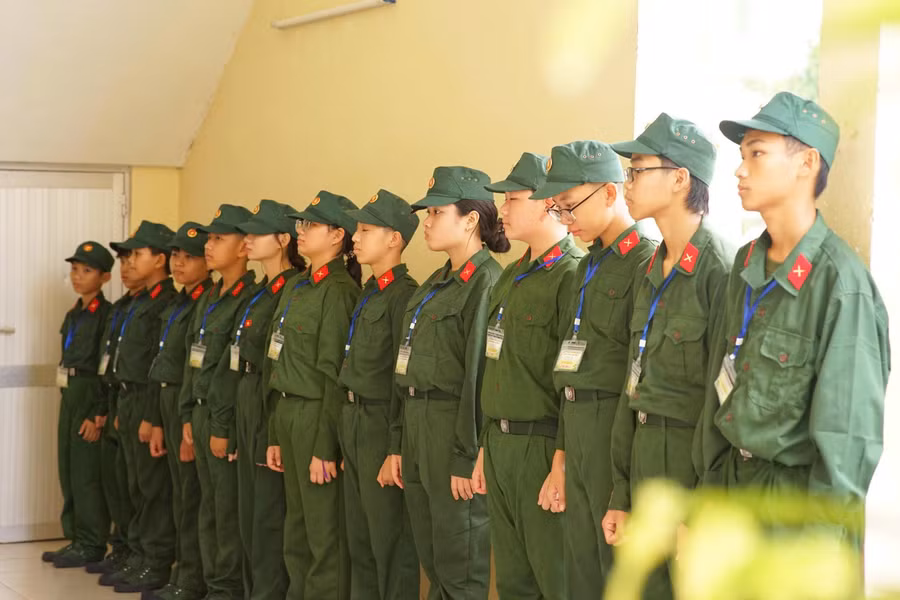Các thanh thiếu niên An Giang tham gia Chương trình “Học kỳ trong Quân đội” năm 2026.