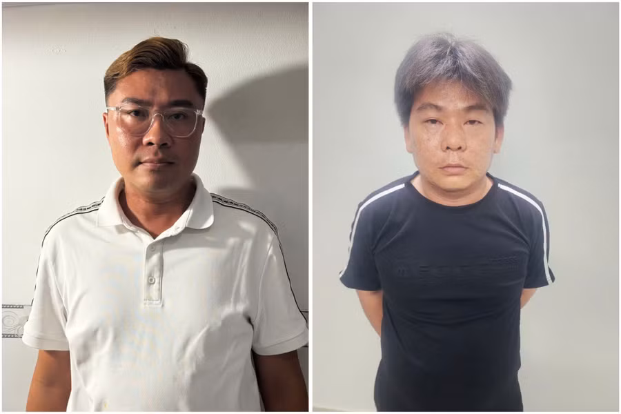 Hai đối tượng Nguyễn Phước Tiền (trái) và Lê Ngọc Đức. Ảnh: CACC.