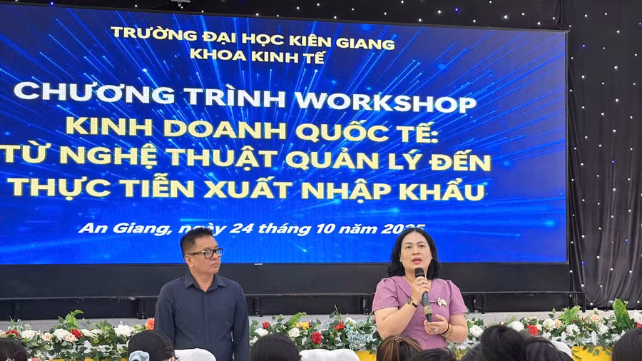 Chương trình Workshop kinh doanh quốc tế tại Trường ĐH Kiên Giang.