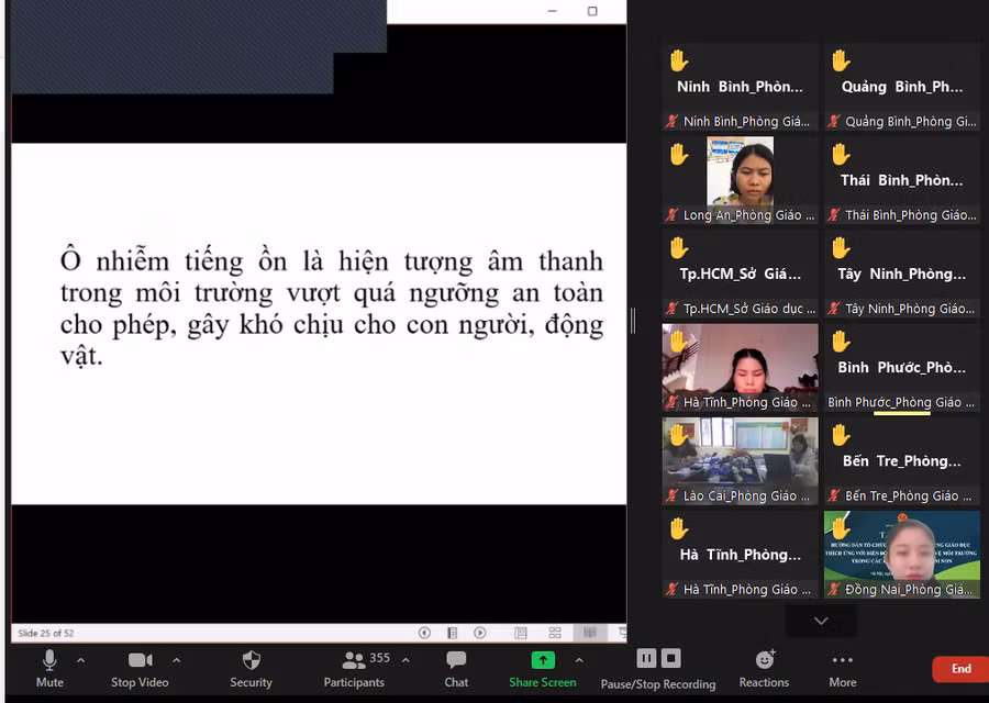 Chương trình tập huấn thu hút đông đảo cán bộ quản lý và GDMN trên cả nước tham gia