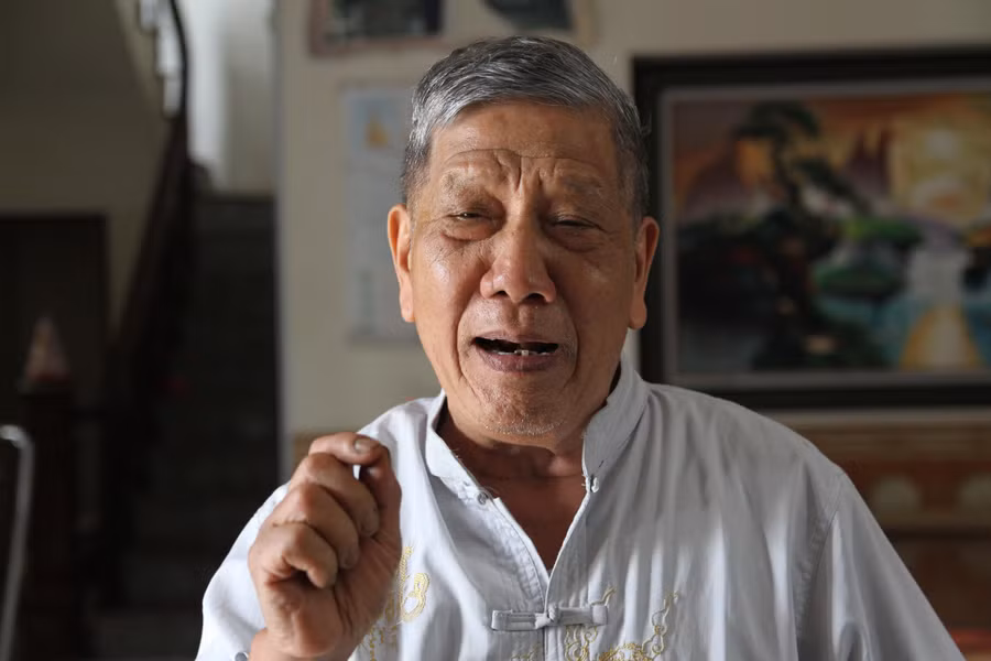 Một bậc cao niên trong Dòng họ Nguyễn thủy tổ hiệu Phúc tướng chia sẻ câu chuyện về cụ Nguyễn Công Hoàn với PV. Một bậc cao niên trong Dòng họ Nguyễn thủy tổ hiệu Phúc tướng chia sẻ câu chuyện về cụ Nguyễn Công Hoàn với PV.