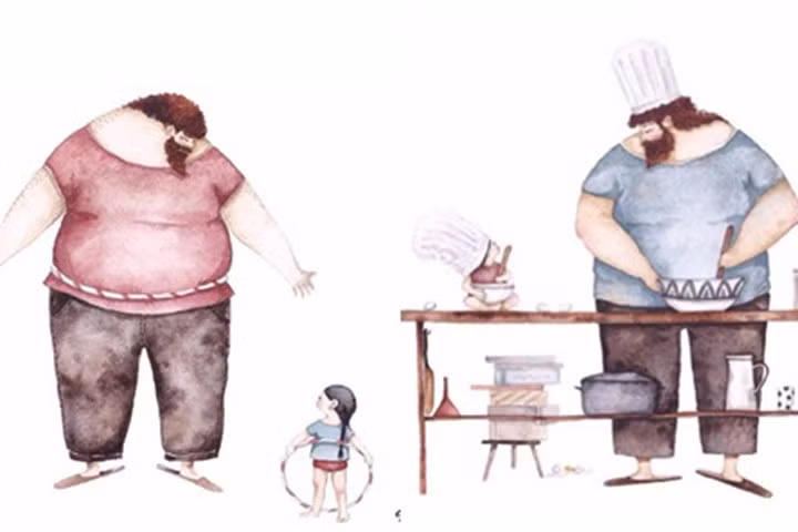Xúc động mạnh với bộ tranh cha và con gái