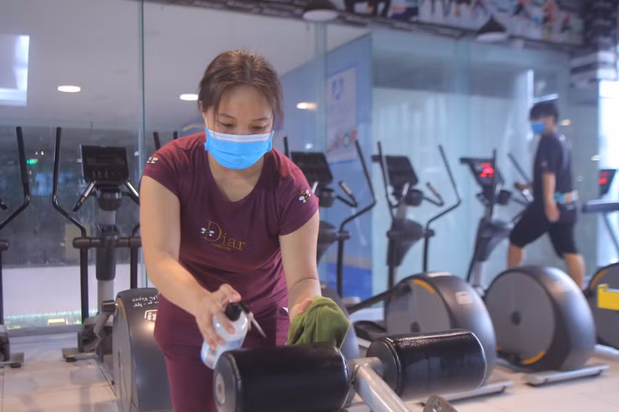 Hà Nội: Nhiều phòng gym mở cửa, học viên đăng ký trước vài ngày để xếp lịch ảnh 3