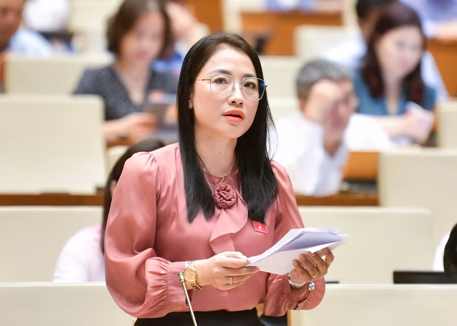 Đại biểu Trần Khánh Thu (Đoàn ĐBQH tỉnh Thái Bình)