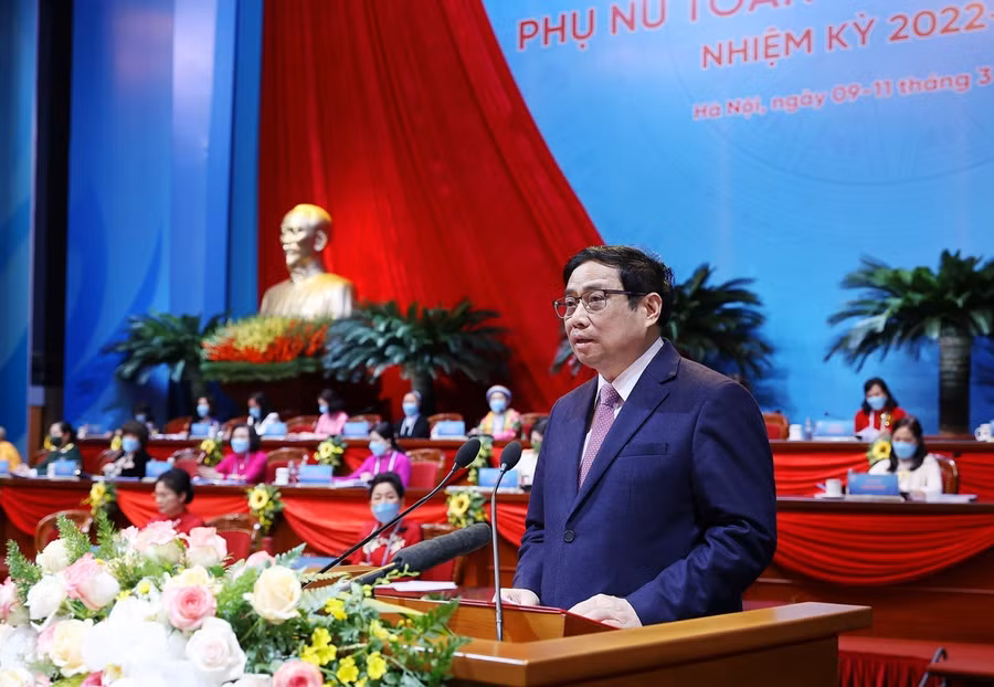 Thủ tướng Phạm Minh Chính phát biểu tại Đại hội.