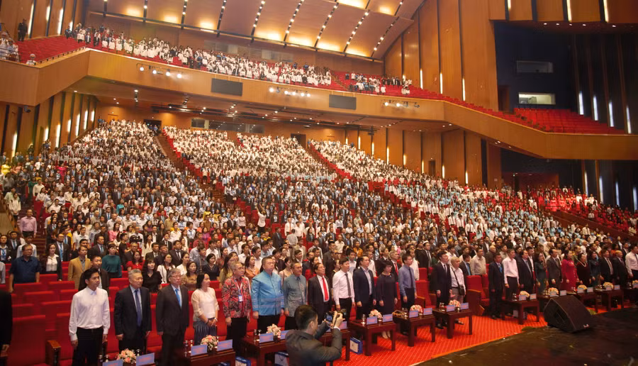 Toàn cảnh buổi lễ.