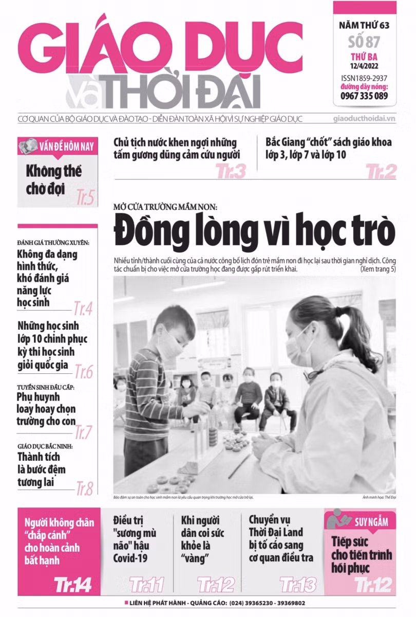 Tin tức báo in số 87, ra ngày hôm nay 12/4/2022