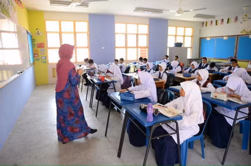 Một lớp học ở Malaysia. Ảnh minh họa/internet