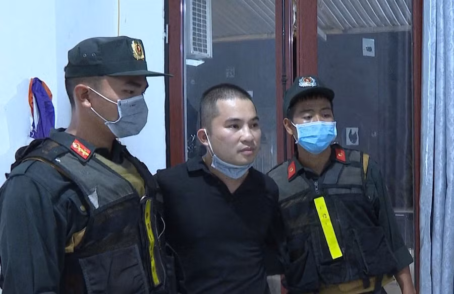 Nguyễn Anh Tuấn bị cơ quan chức năng bắt giữ. Ảnh: Công an Phú Thọ.