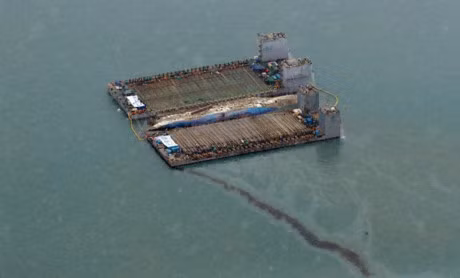 Can canh qua trinh truc vot pha Sewol nang gan 7.000 tan len mat nuoc - Anh 4
