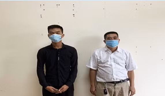 2 đối tượng Nguyễn Văn An và Đào Nhật Vũ tại cơ quan điều tra