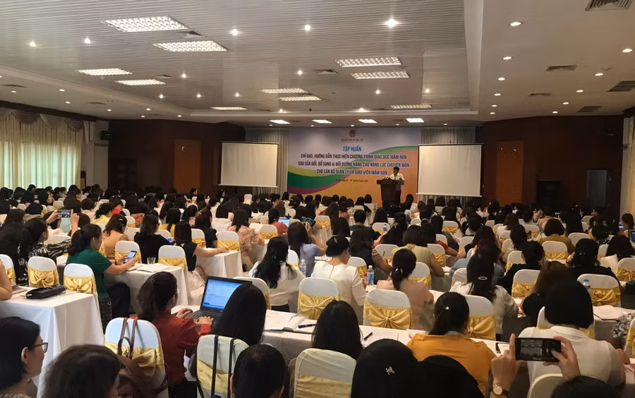 Nhiệm vụ hướng dẫn, bồi dưỡng chuyên môn nghiệp vụ là công việc thường niên của cấp học GDMN