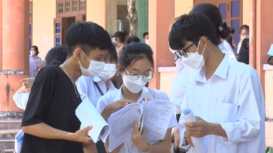 Thí sinh Quảng Trị tham dự kỳ thi tốt nghiệp THPT năm 2022.