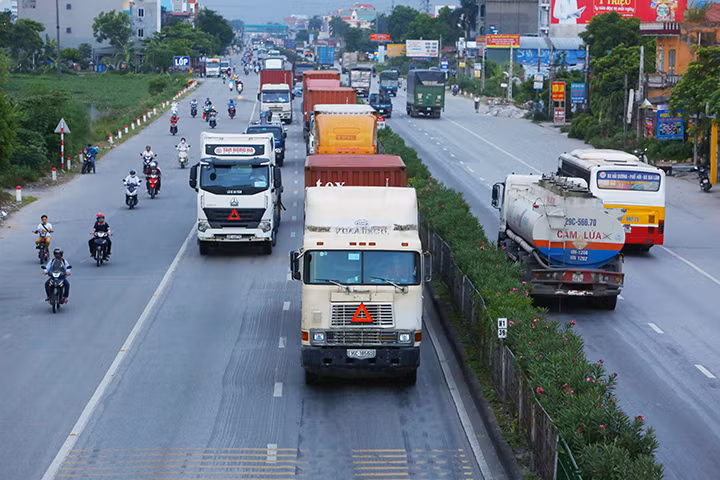 Tình trạng giao thông trên Quốc lộ 5 đoạn qua địa phận tỉnh Hải Dương