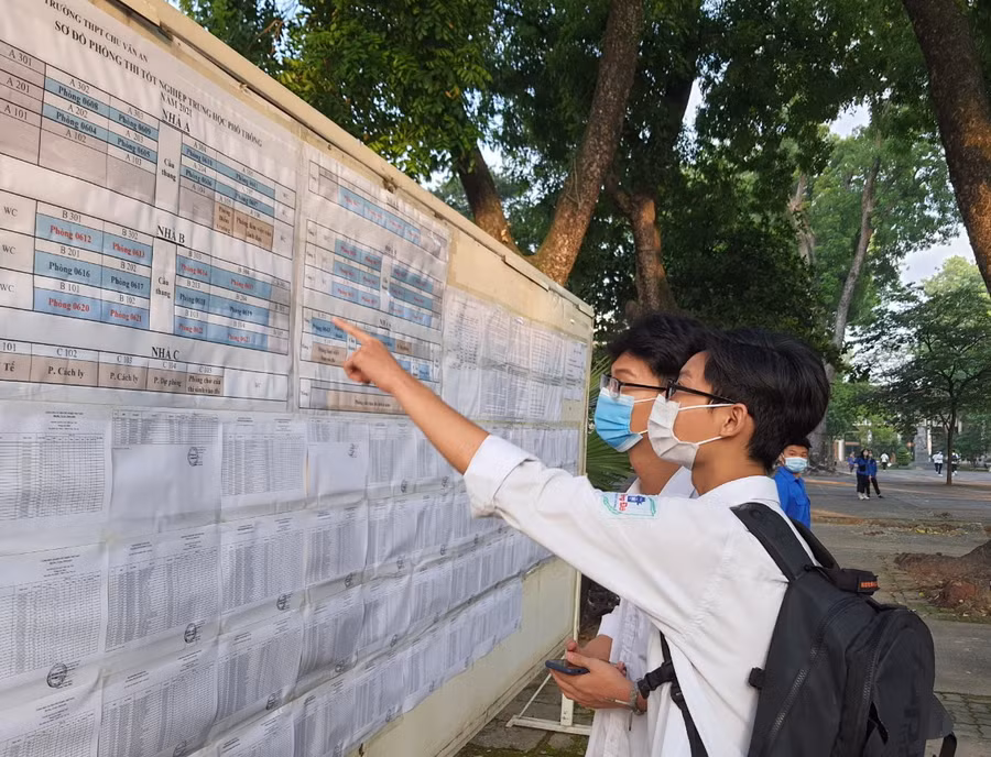 Thí sinh tham dự Kỳ thi tốt nghiệp THPT 2021