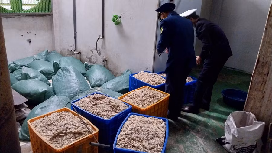 Số lòng lợn đông lạnh tại kho. Số lòng lợn đông lạnh tại kho.