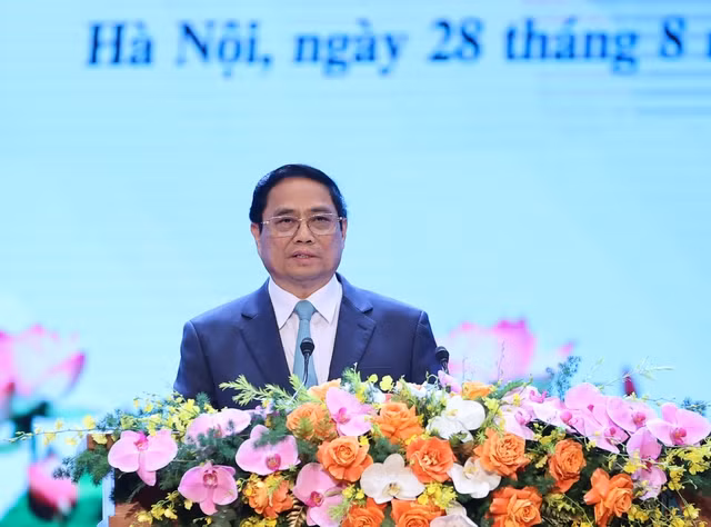 Thủ tướng Phạm Minh Chính: Văn hóa là nền tảng tinh thần, nguồn lực nội sinh, động lực đột phá cho sự phát triển - Ảnh: VGP/Nhật Bắc