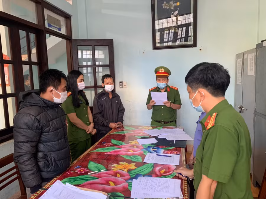 Cơ quan chức năng thực hiện các biện pháp tố tụng đối với Hồ Quang Thi.