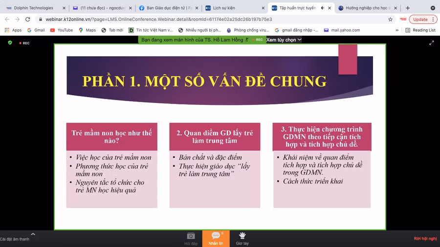 Một trong những nội dung chương trình tập huấn