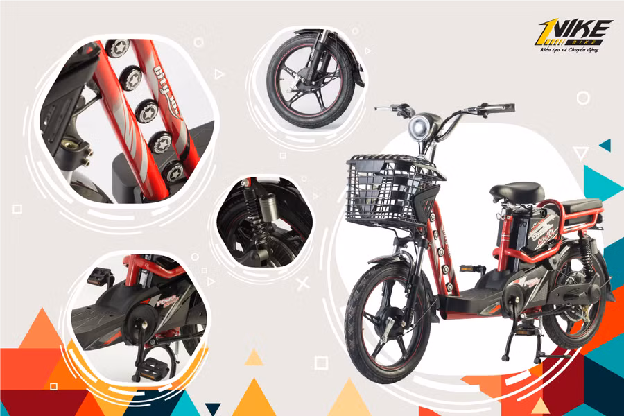 Nâng cấp linh kiện trên dòng Xe đạp điện City Nâng cấp linh kiện trên dòng Xe đạp điện City