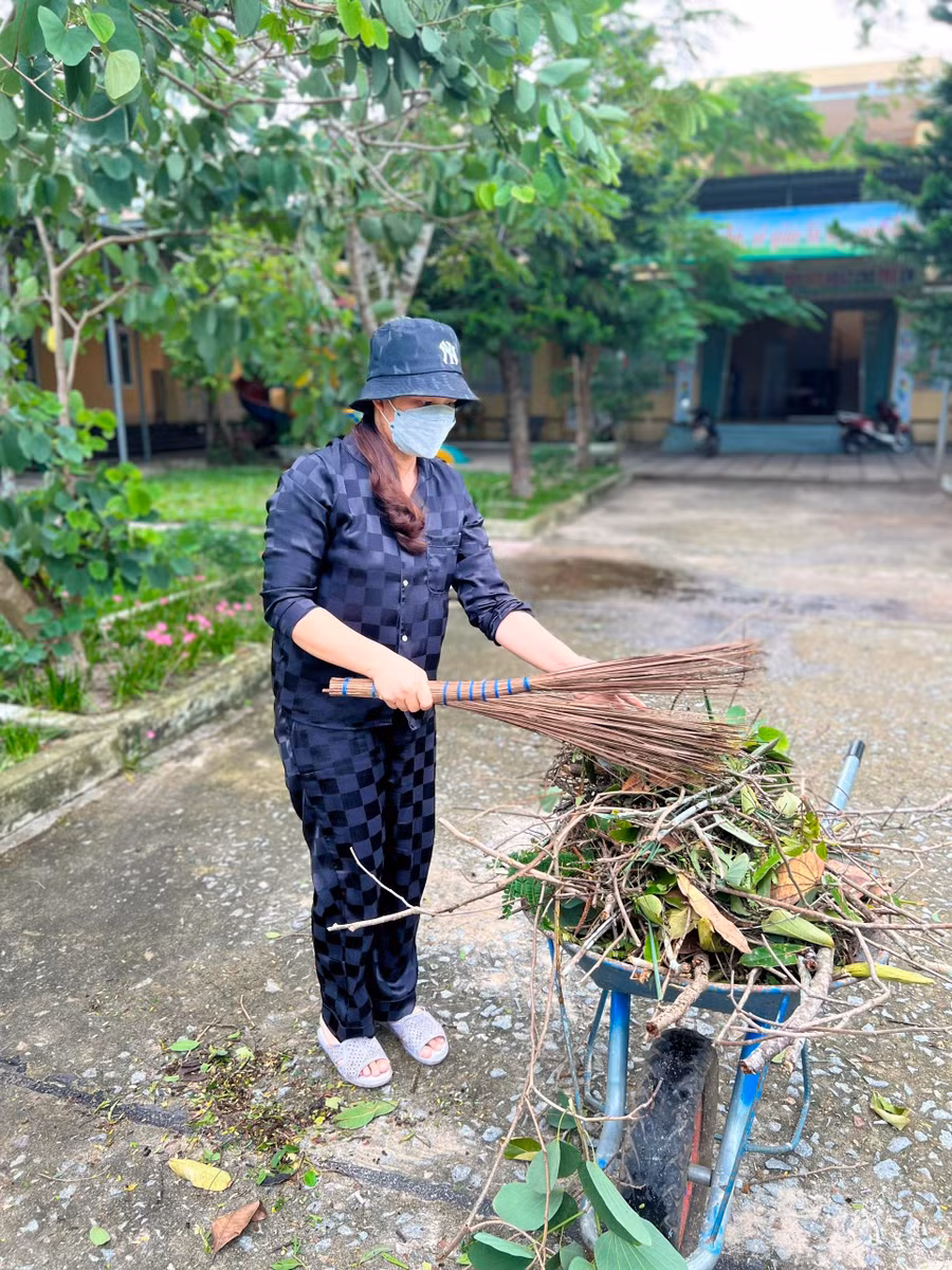 Trong chiều 28/9 việc dọn vệ sinh đã hoàn tất.