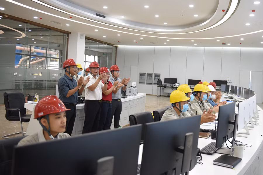 Sáng 25/7, nhà máy điện rác chính thức vận hành và hòa lưới điện quốc gia.