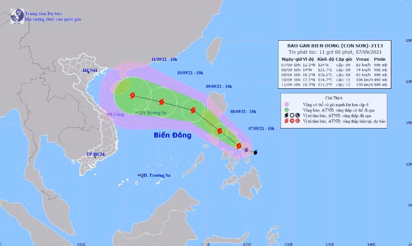 Hình ảnh vệ tinh cơn bão Conson.