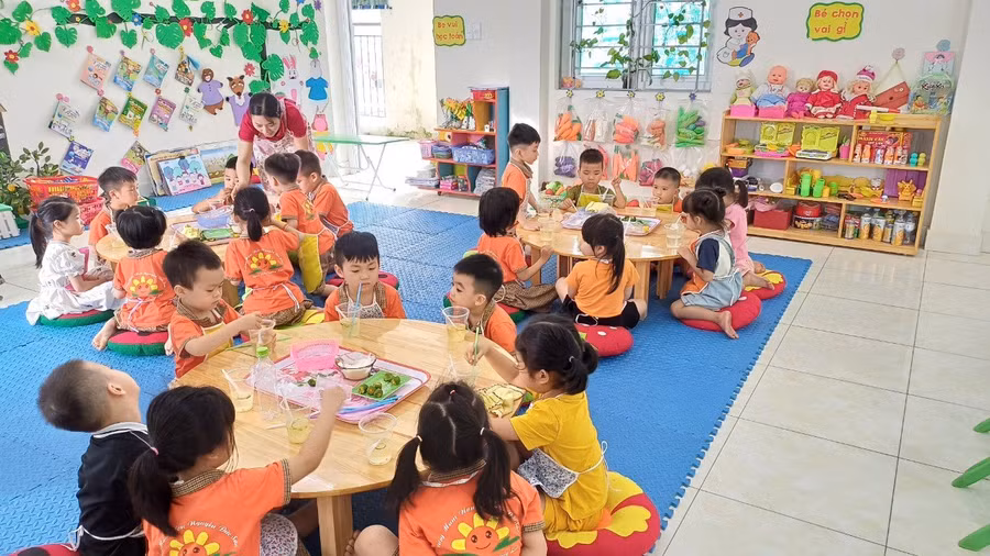 Phong trào xây dựng NMT đã giúp cải tạo cơ sở vật chất, trường lớp, góp phần nâng cao chất lượng nuôi dạy trẻ.