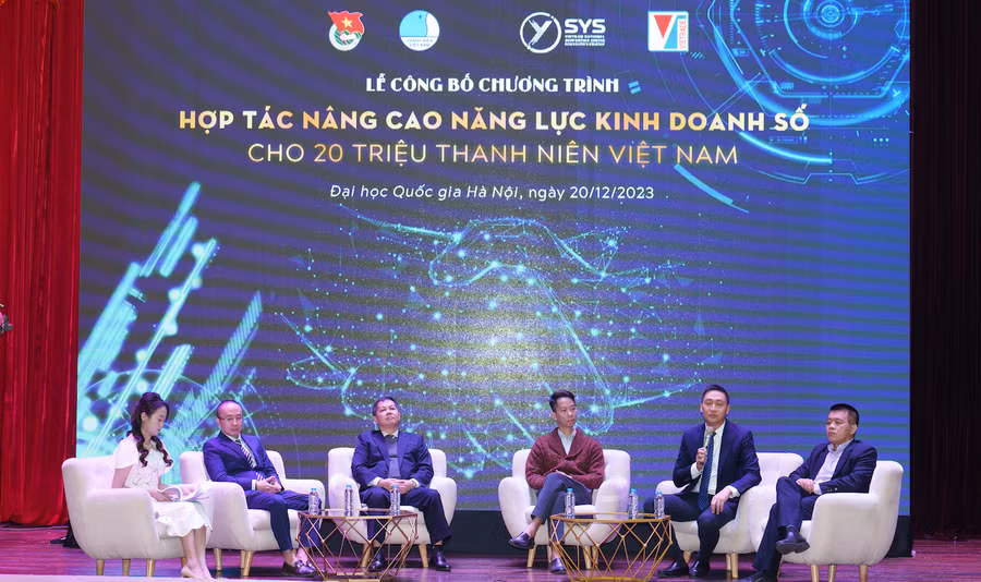 Chia sẻ của doanh nghiệp cam kết hợp tác nâng cao năng lực kinh doanh số cho thanh niên.