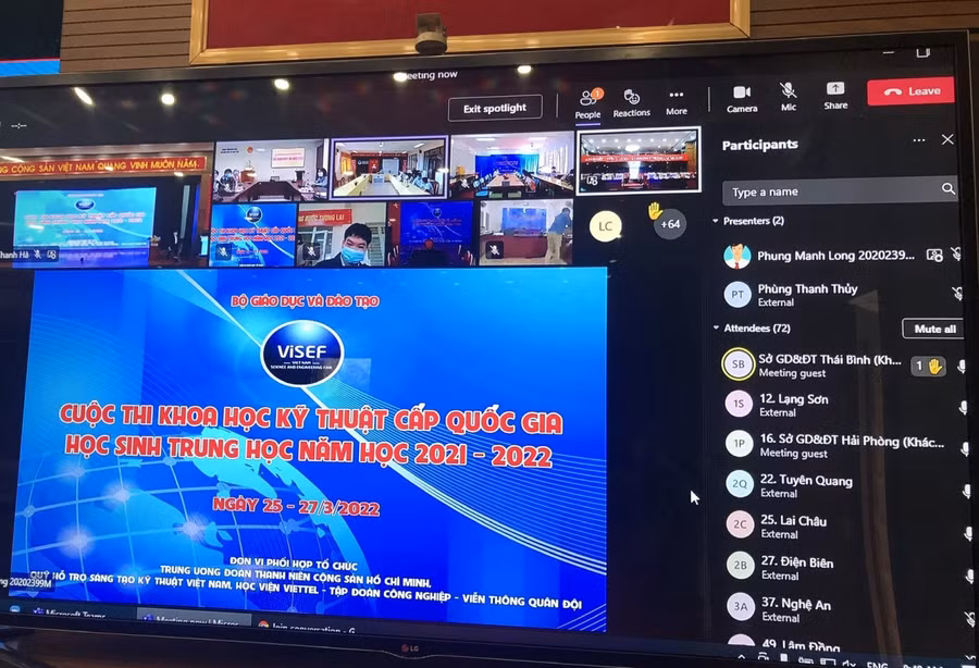 Cuộc thi được tổ chức bằng hình thức trực tuyến.