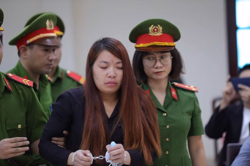 Bị cáo Nguyễn Thị Thu tại phiên tòa sơ thẩm sáng ngày 30/10