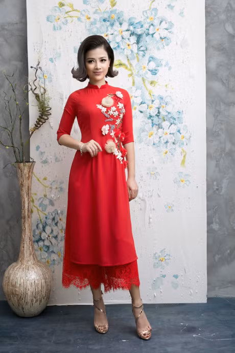 Duong Hoang Yen dieu da don xuan trong thiet ke ao dai moi - Anh 4