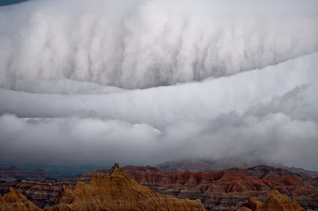 June 18, 2008, Badlands, South Dakota, around 4am. Mike says: 
