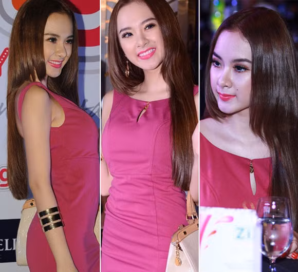 Angela Phương Trinh tươi trẻ với tóc thẳng