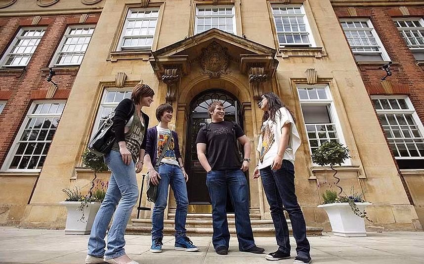 4. The University of Northampton Percentage of students in work or further education: 95.6% Only attaining university status in 2005, Northampton began life as a Technical College, and has maintained its vocational focus with an impressive 95.6 per cent in jobs or further study after graduating.