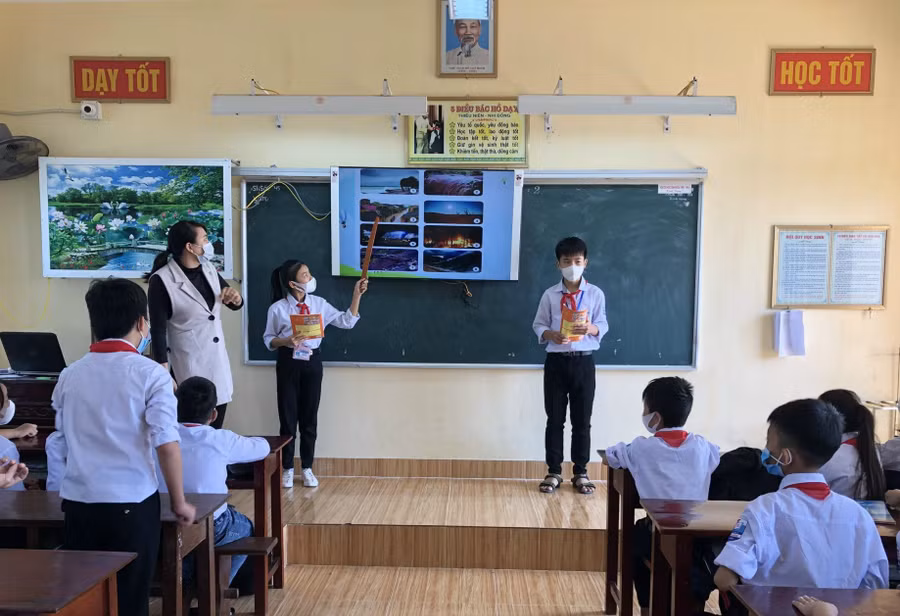 Nông thôn mới góp phần nâng cao chất lượng dạy học trong các nhà trường.