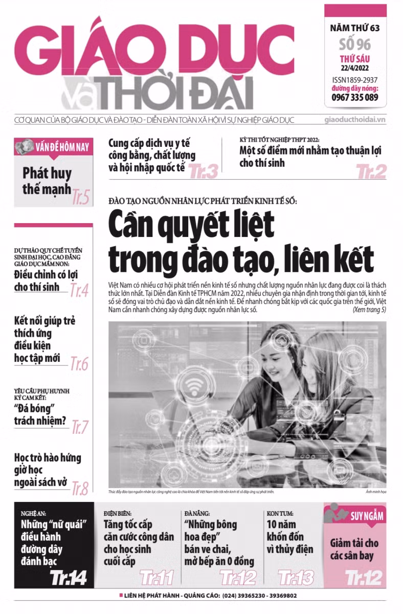 Tin tức báo in số 96, ra ngày hôm nay 22/4/2022