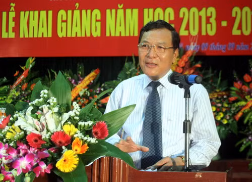 Bộ trưởng Phạm Vũ Luận phát biểu tại buổi lễ