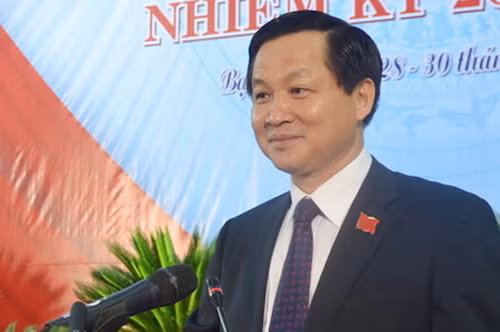 Bí thư Tỉnh uỷ Bạc Liêu Lê Minh Khái được giới thiệu để Quốc hội phê chuẩn làm Tổng thanh tra Chính phủ. Ảnh: VnExpress